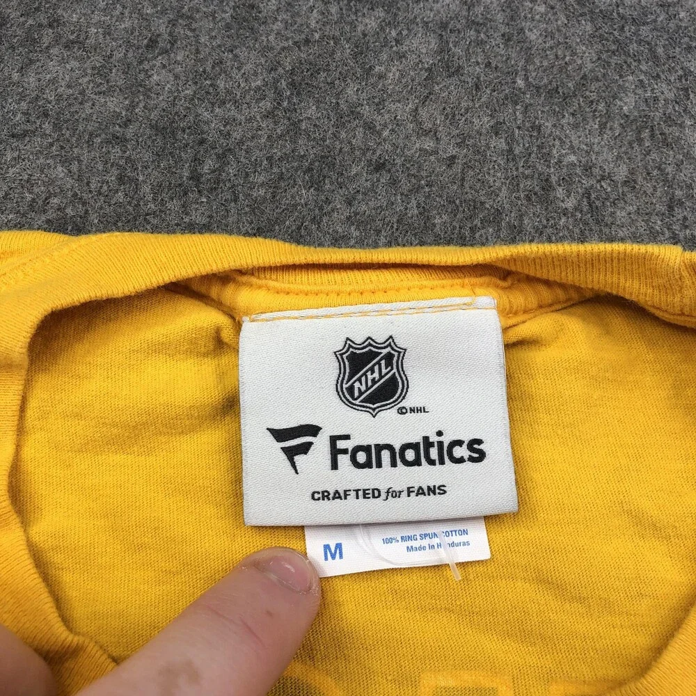 Nashville Predators Shirt Mens Medium Gold NHL Hockey Wayne Simmonds 17 Fanatics